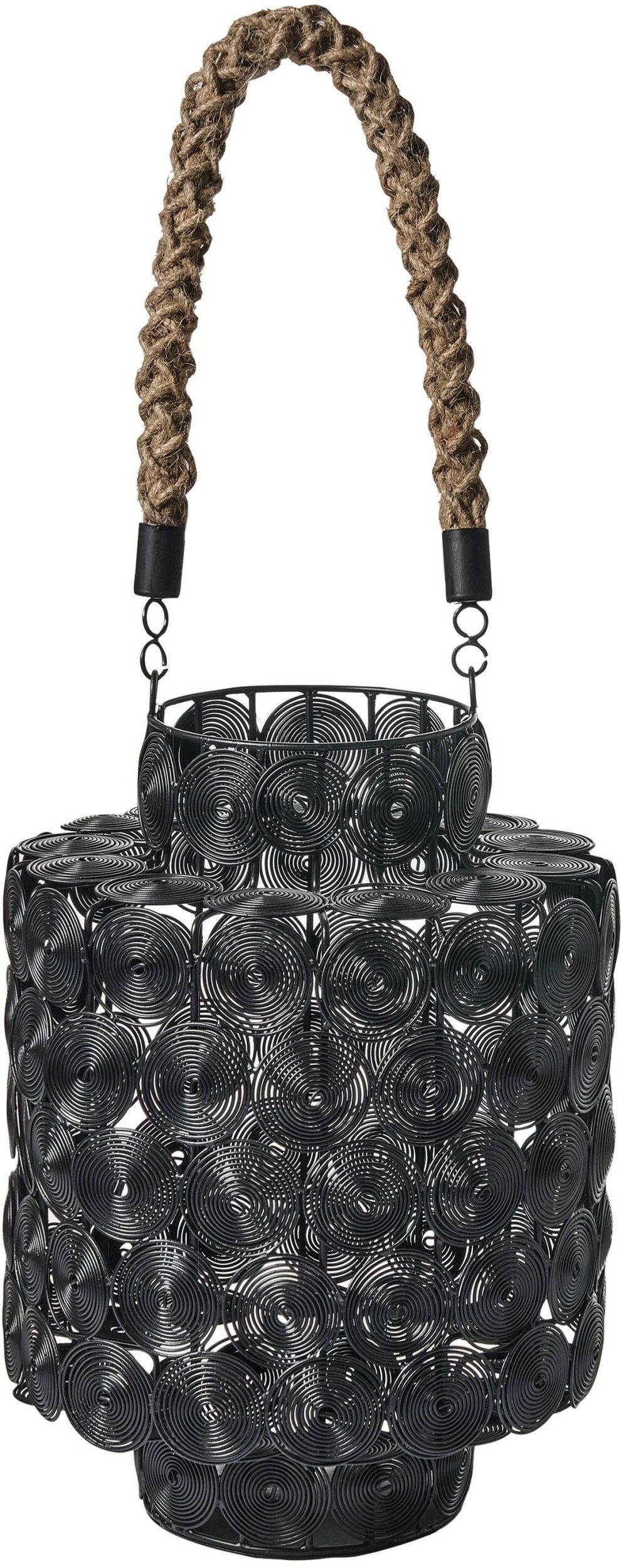 Lampion MMOJSTIR Metal 35 cm Czarny