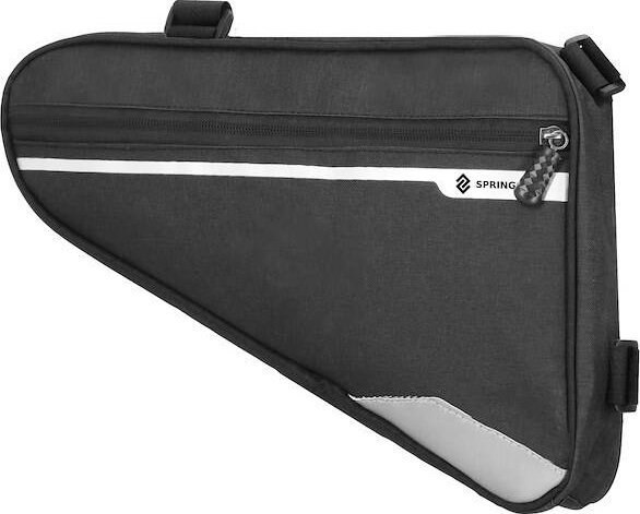 Springos Sakwa rowerowa pod ramę roweru torba 1,2L czarno-szara saszetka na rower UNIWERSALNY