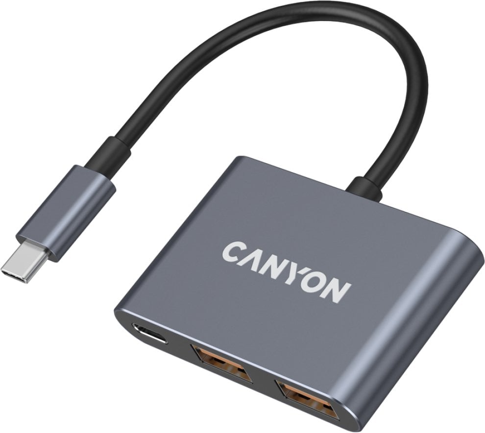 CANYON hub DS-3 3in1 USB-C Dark Grey