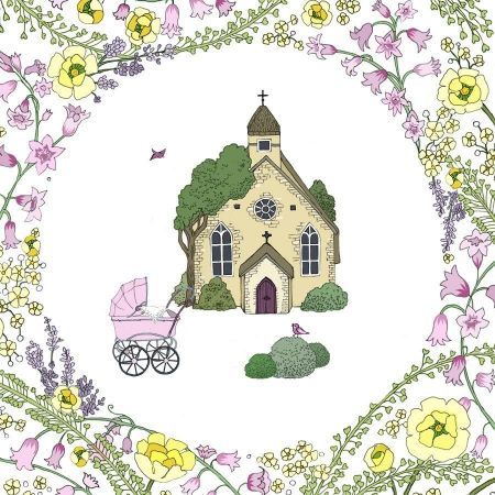 Clear Creation Karnet Swarovski kwadrat CL2406 Narodziny dziewcz.