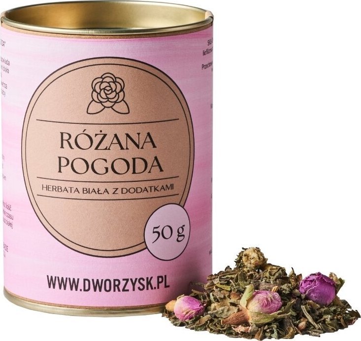 Dworzysk Herbata biała sypana Różana Pogoda 50g