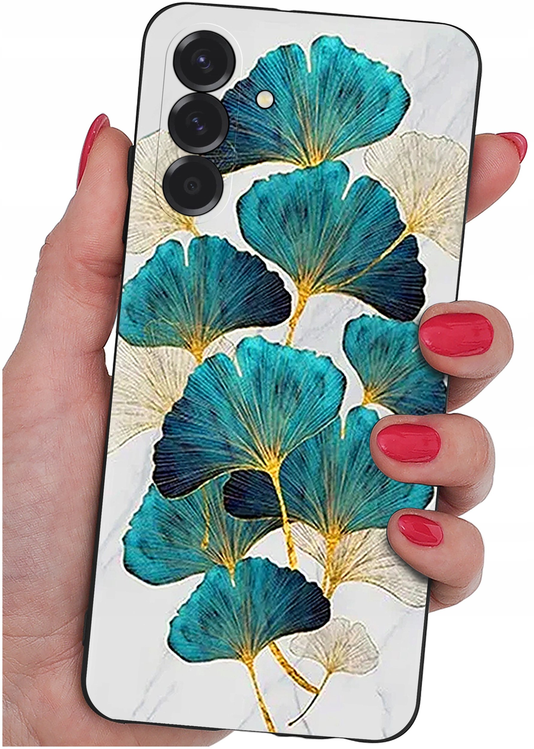 ETUI do Samsung A26 5G | WZORY | SILIKONOWE MATT CASE + SZKŁO 9H