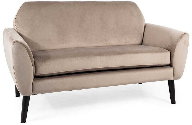 Malys Group Sofa 2-osobowa MENA VELVET ciemny beż/wenge