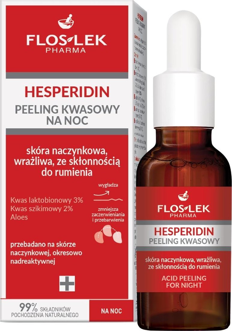 Floslek Hesperidin peeling kwasowy na noc 30ml