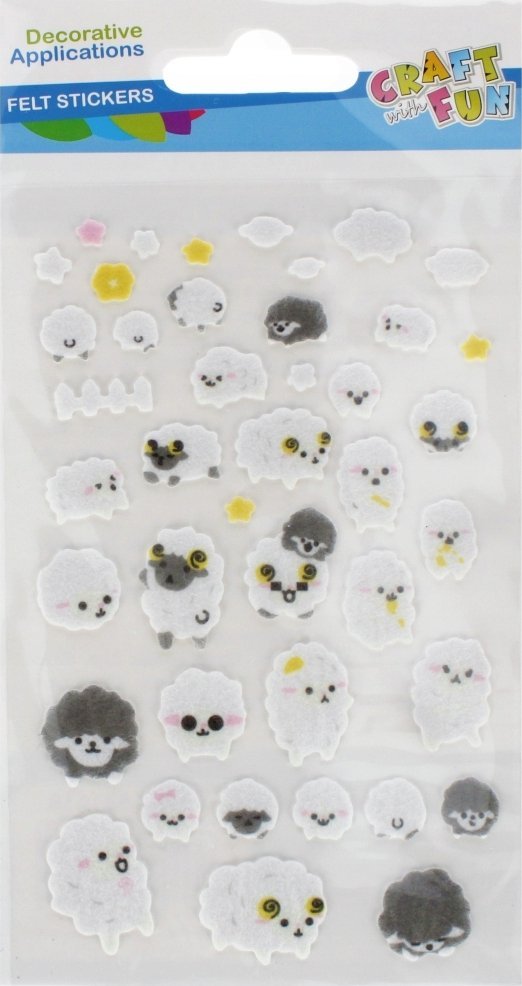 Craft with Fun OZDOBA DEK FILC OWIECZKI SPRZYL CF PBH 24/288