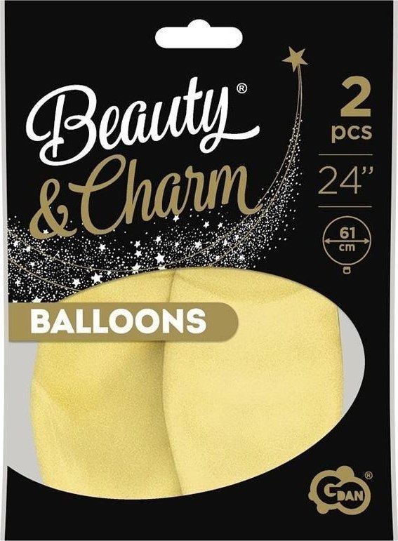 GoDan Balony Beauty&Charm makaronowe waniliowe 61cm 2szt