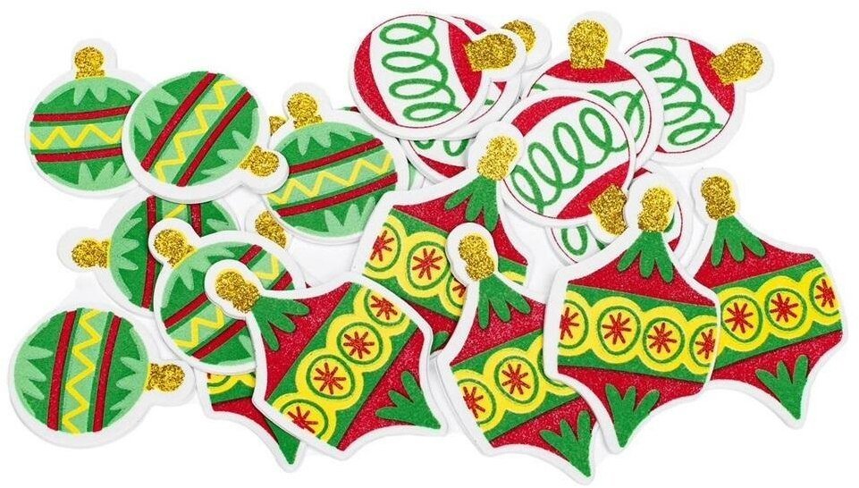 Naklejki z pianki bombki 20szt