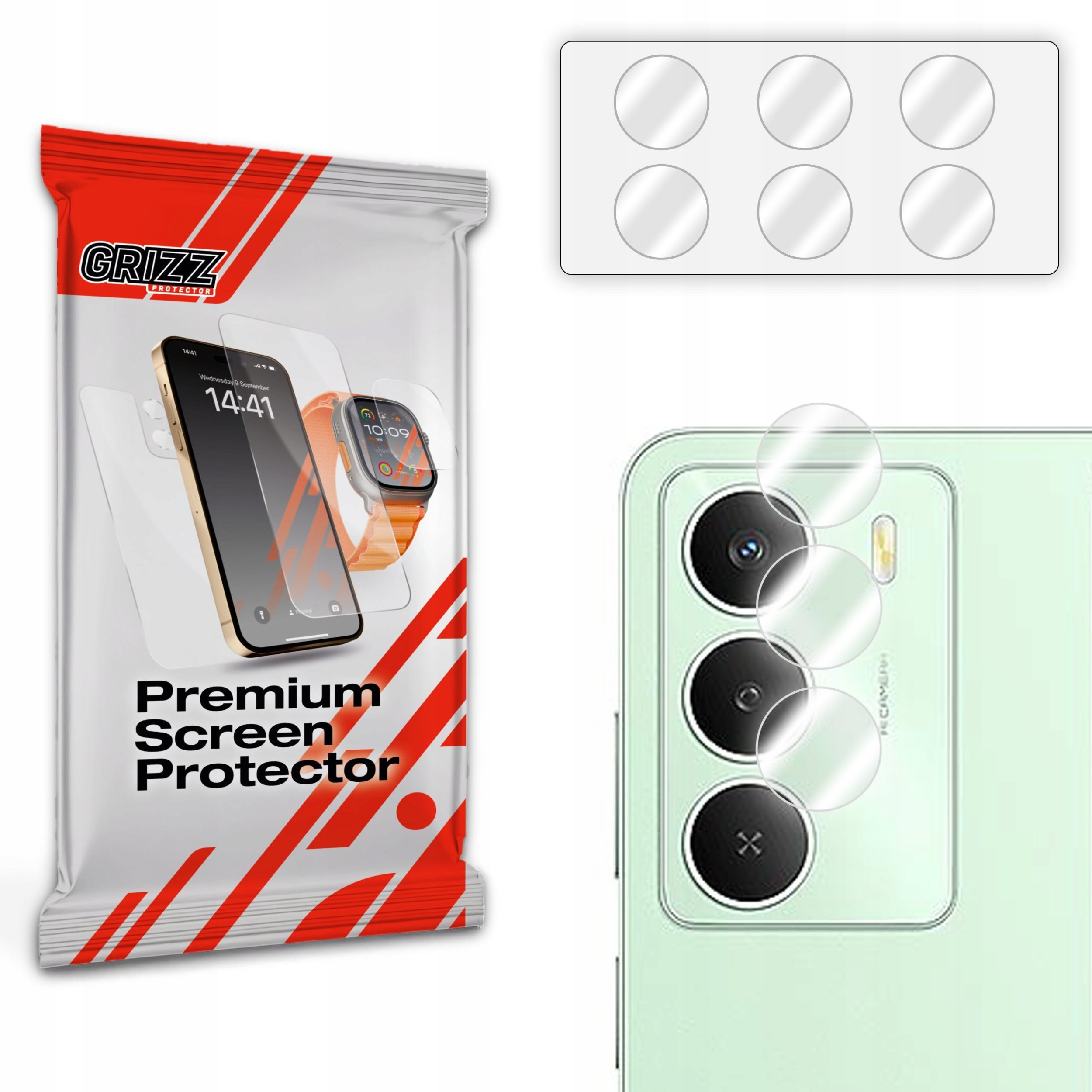 Szkło na aparat GrizzGlass HybridGlass Camera do Realme C73 5G