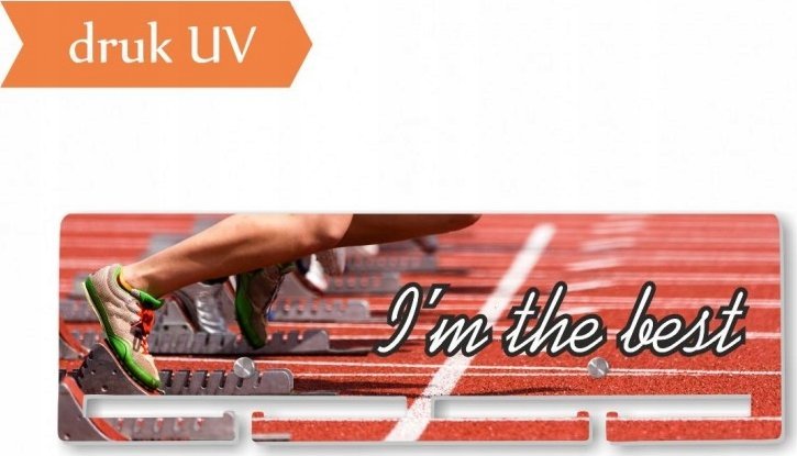 naSciane Wieszak na medale BIEGANIE IM THE BEST druk UV