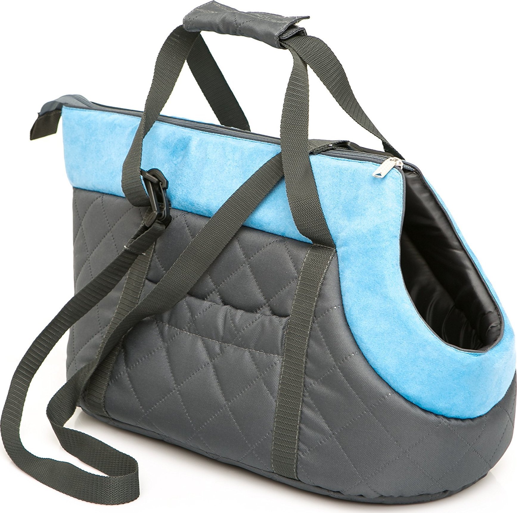 Hobbydog R2 TORBA CZARNY Z TURKUSOWYM SZALEM (NUBUK)