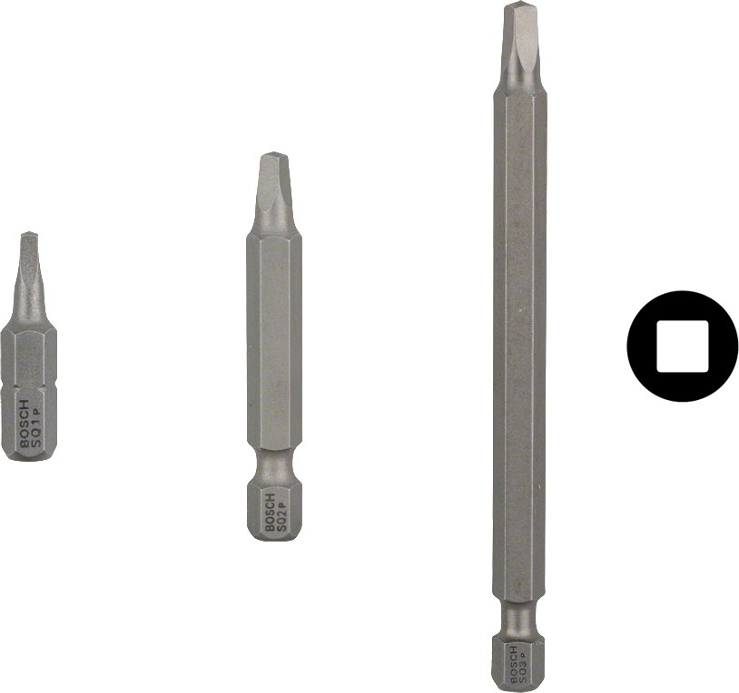 BIT CZWOROKĄTNY R1 25MM 3PC