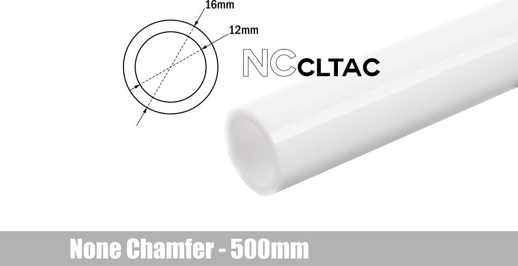 BitsPower Bitspower Crystal Link Tube 16/12mm - 500mm, weiß