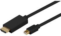Kabel MicroConnect DisplayPort Mini - HDMI 2m czarny (MDPHDMI2B-4K)