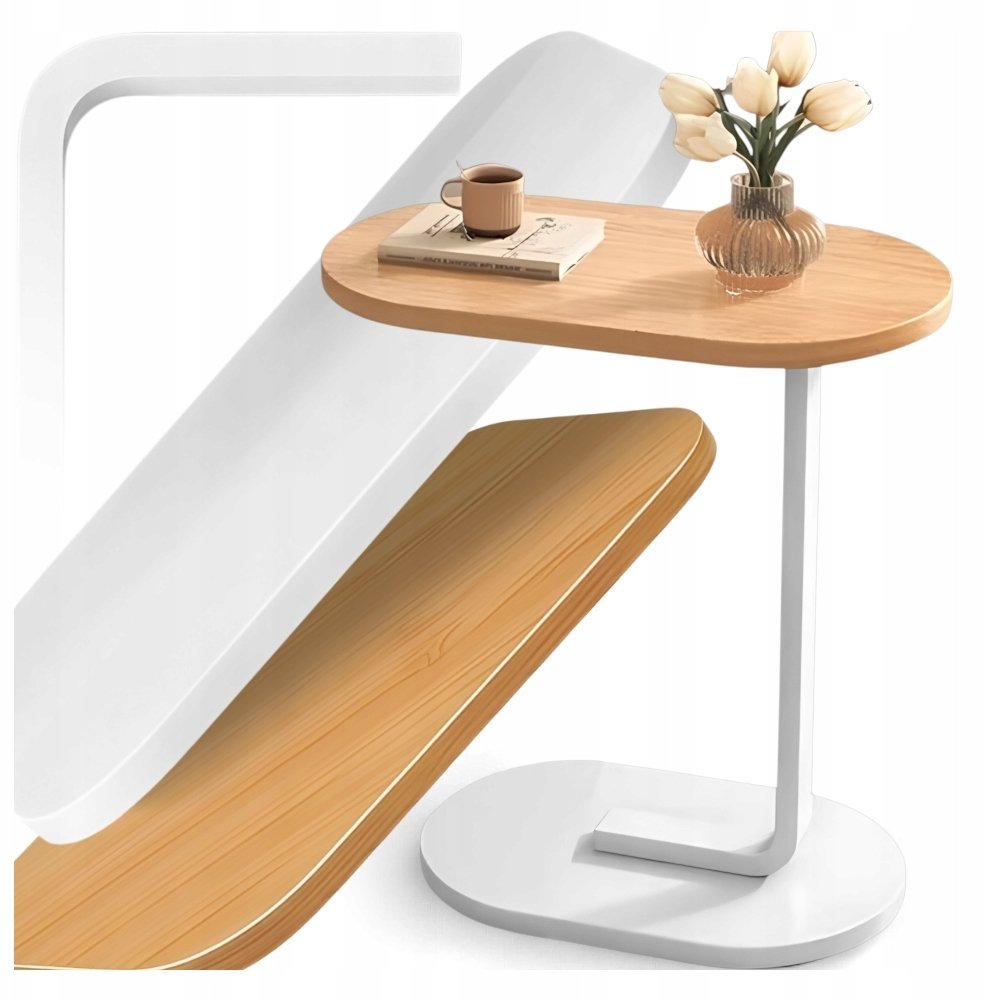 STOLIK KAWOWY BOCZNY C BIAŁY KANZA