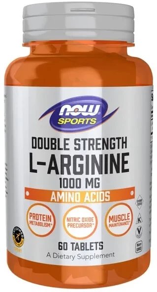 Now Foods - L-Arginine, 1000mg, 60 tabletek