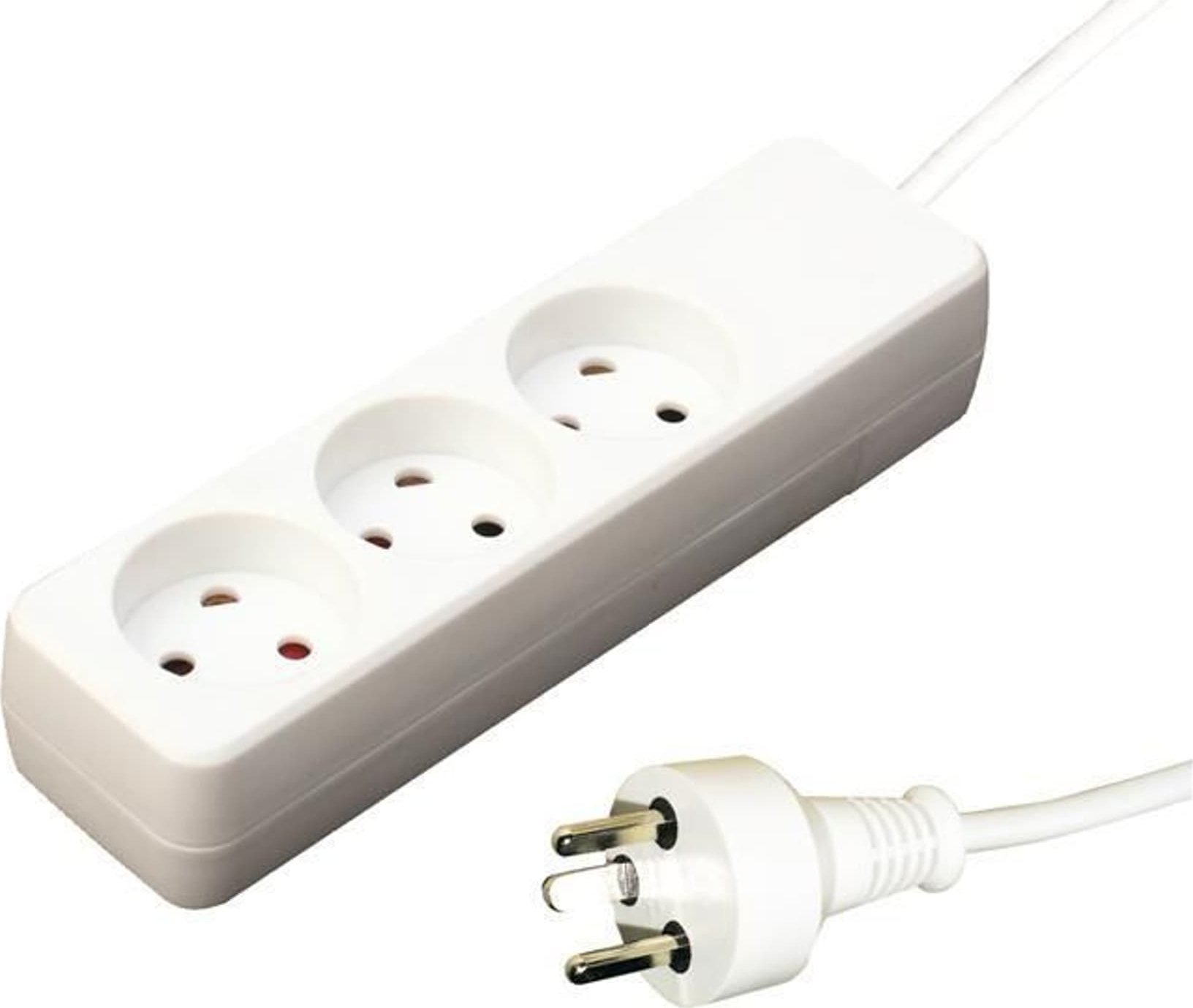 Kabel zasilający Garbot Garbot 24155119-1E rozgałęziacz 1 m 3 x gniazdo sieciowe Wewnętrzna Biały