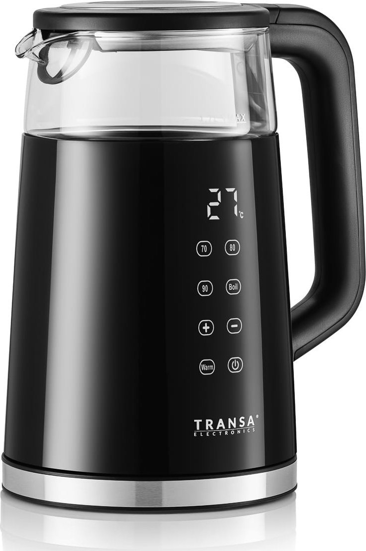 Czajnik Transa Electronics Czajnik elektryczny MultiTouch Black LCD 1,7 l