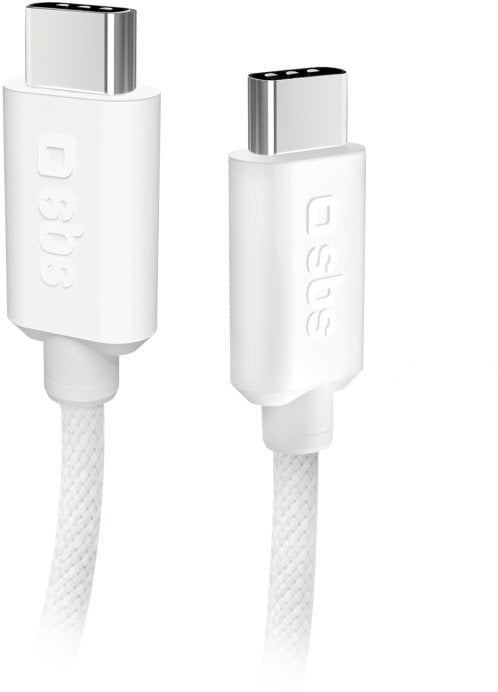 Kabel USB SBS Mobile USB-C - USB-C 1.5 m Biały (8018417439704)