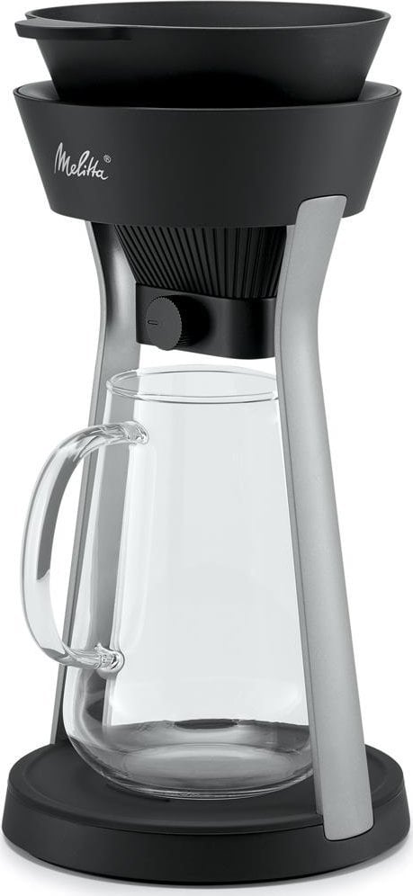 Melitta Melitta - AMANO Czarno-srebrny - Stacja z dripperem do parzenia kawy