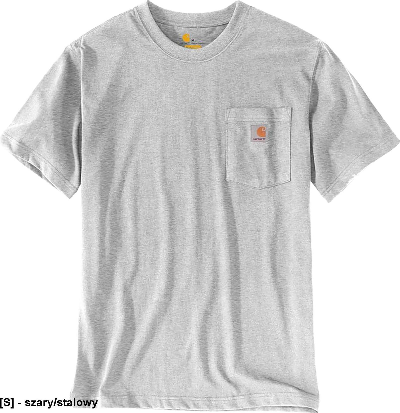 R.E.I.S. CA-TSHIRT - T-shirt męski Carhartt Workwear Pocket K87 - szary/stalowy L