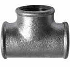 Trójnik żeliwny ocynkowany 3/4\" x 1/2\"