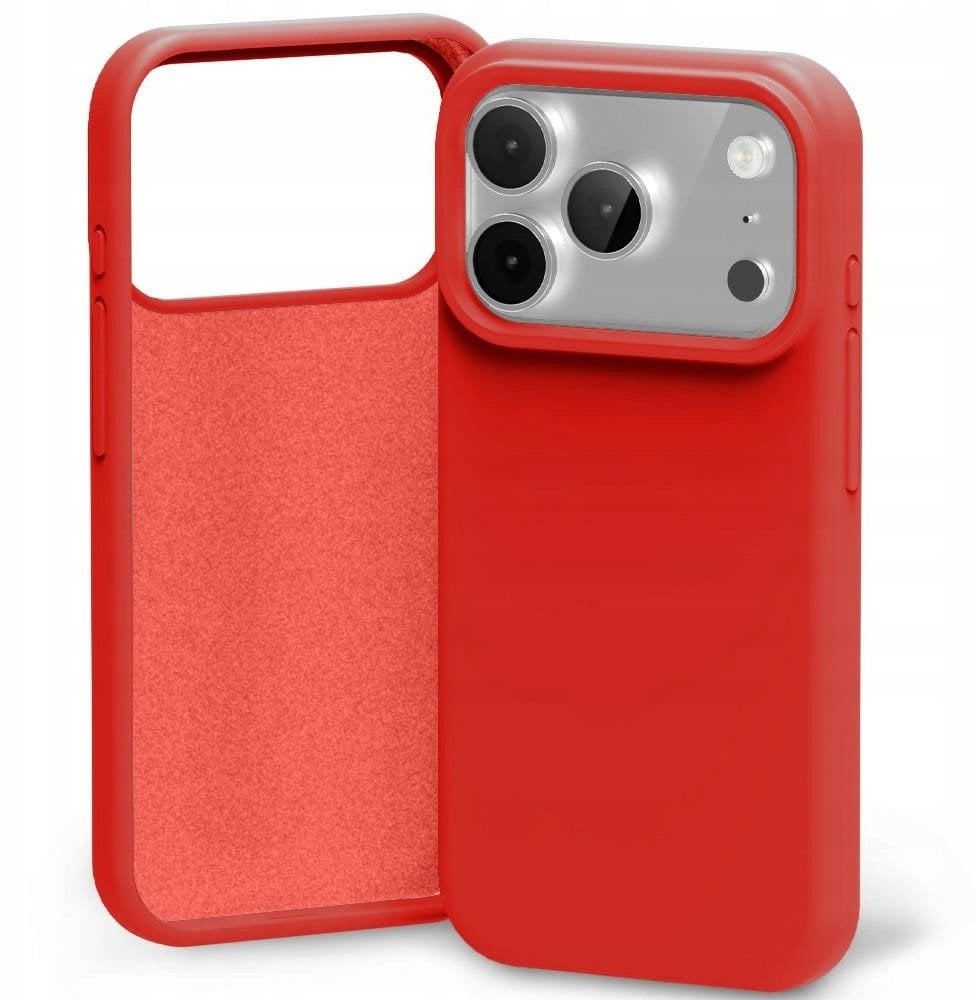 Etui Mercury Silicone do iPhone 17 Pro czerwony