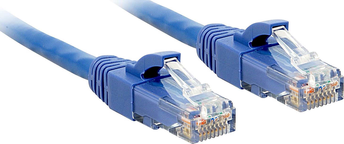Lindy Patchcord Cat6, U/UTP, 2m, niebieski (48018)