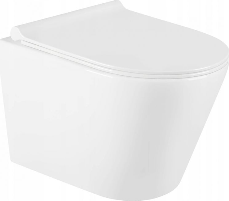 Miska WC Mexen Mexen Rico miska wc Rimless z deską wolnoopadającą slim, duroplast, biała - 30720500