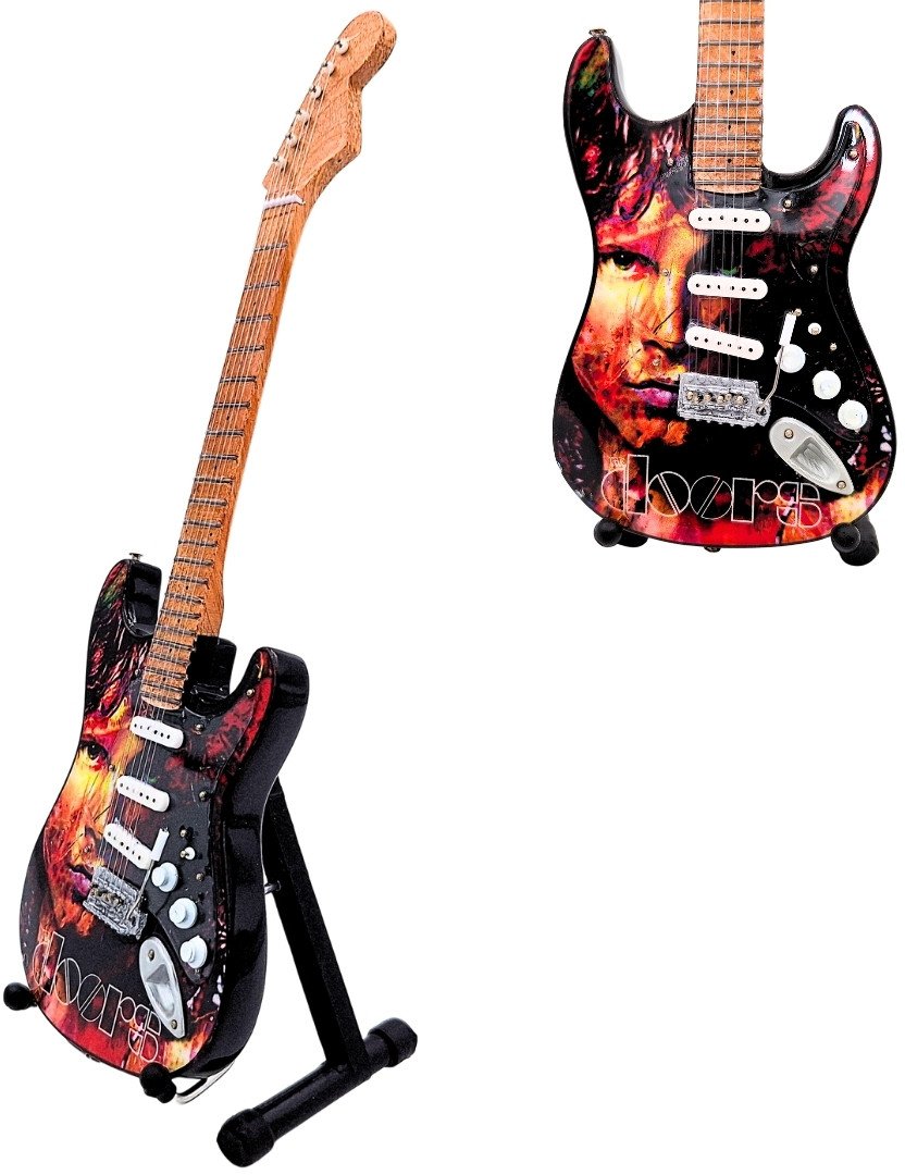 Mini Gitara Jim Morrison The Doors - Drewno Mahoniowe MGT-6569