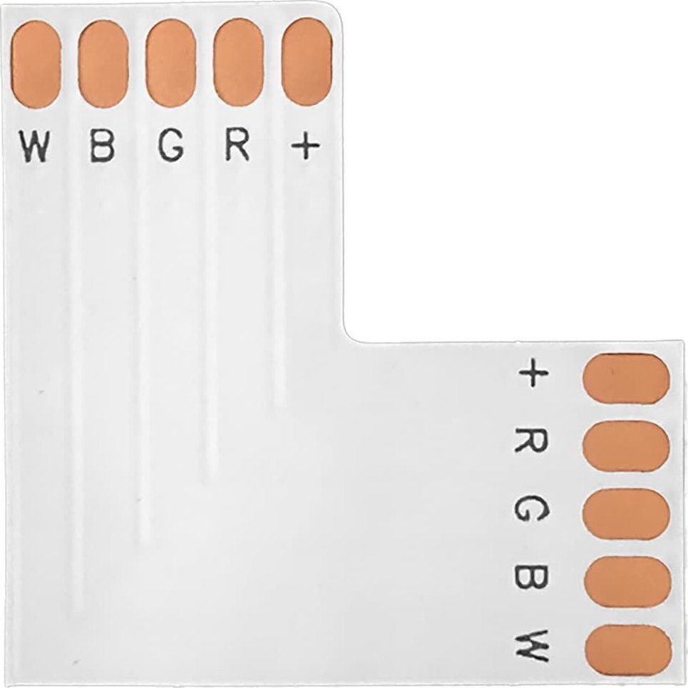 Orno Złączka LED RGBW 12mm, kątowa "L"
