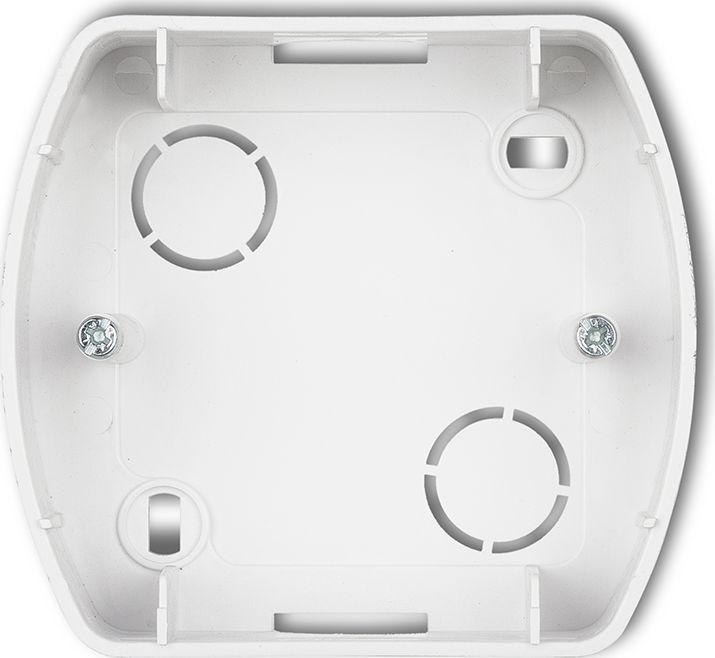 Karlik TREND Puszka montażowa pozioma pojedyncza biały PTH-1