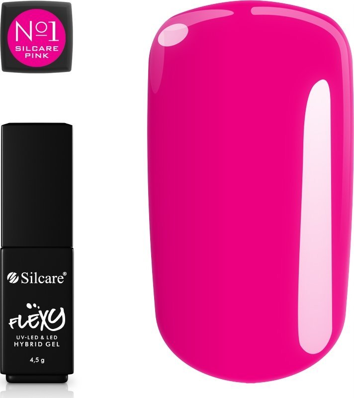 SILCARE_Flexy UV/LED Hybrid Gel lakier hybrydowy do paznokci 1 Magenta 4,5g