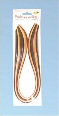 CreativeHobby Paski do quillingu 10 mm 100 sztuk brązowe