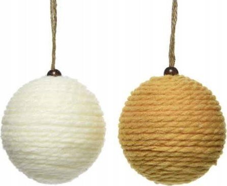 Kaemingk Bombka na choinkę z wełny nietłukąca 8 cm