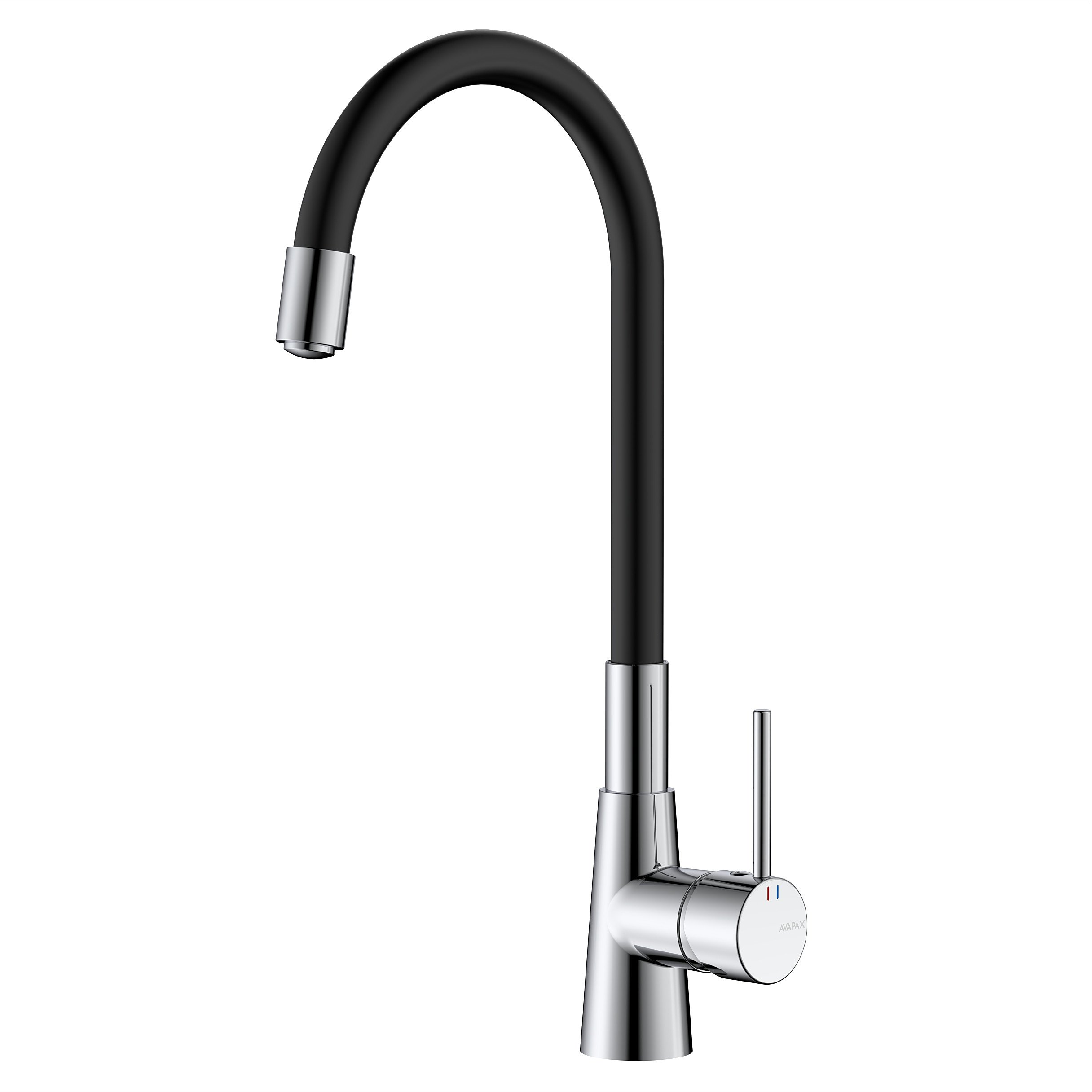 Bateria kuchenna stojąca z elastyczną wylewką, Kolor: chrom