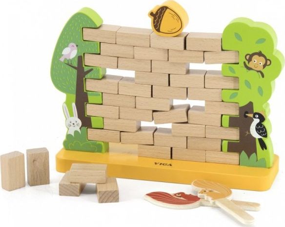 Viga Toys VIGA Drewniana Gra Zręcznościowa Spadający Żołądź Układanka