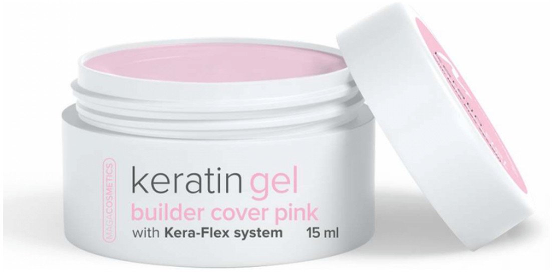 Maga Keratin Żel budujący do paznokci 15ml Pink (02)