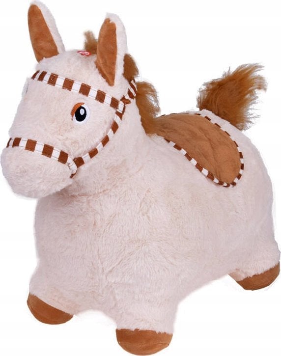 Pompowany konik skoczek pluszowy do skakania dla dziecka pompka ZA5443 JB