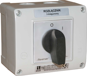 Spamel Rozłącznik 0-1 3P 40A w obudowie - SK40-2.8211OB13ZC