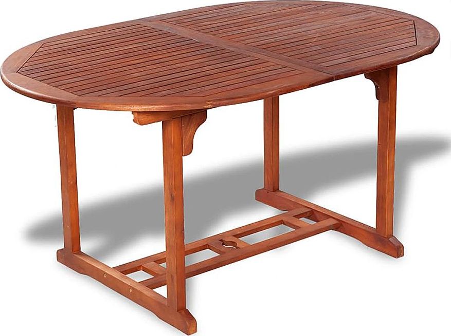 Elior Rozkładany stół ogrodowy Rencontrer - lite drewno akacjowe