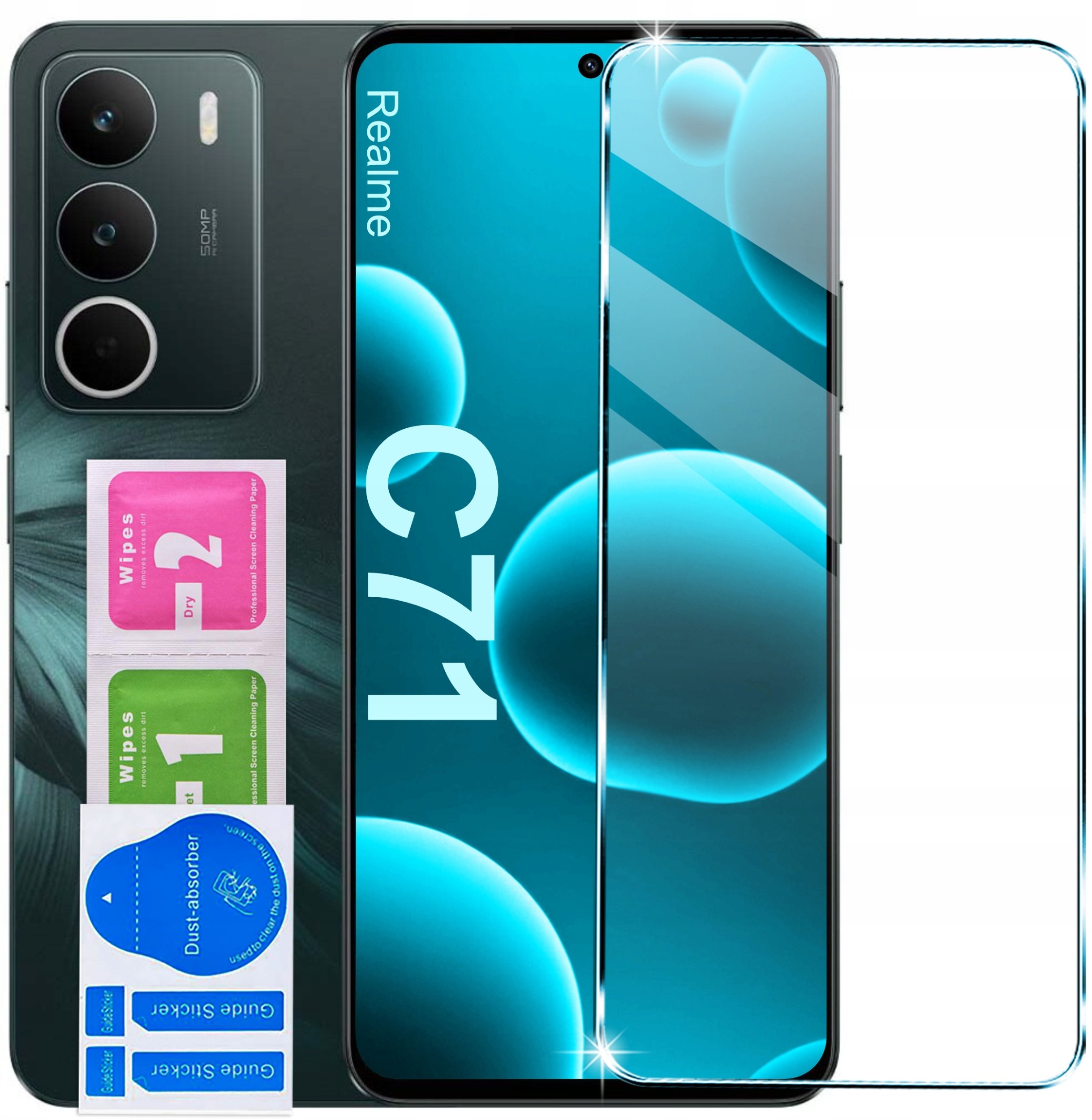 Szkło hartowane 2,5D Premium do Realme C71 4G (global)