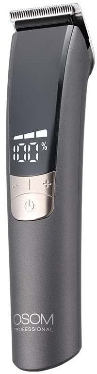 Profesionali plaukų kirpimo mašinėlė OSOM Professional PRIME Cordless Hair Clipper OSOMP01GBL, juodos spalvos