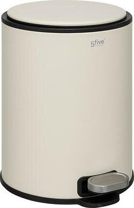 5five Stalowy kosz na śmieci DELTA, 6 l