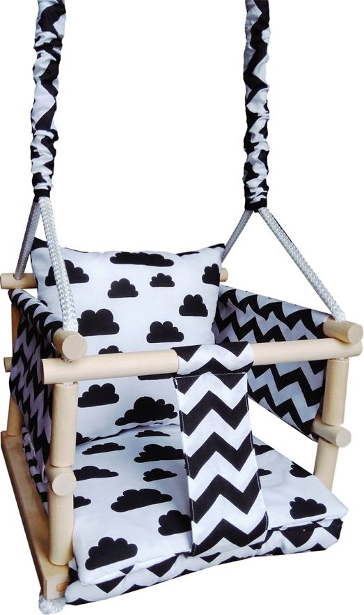 Huśtawka Elior Biało-czarna huśtawka dla dziecka 3w1 - Antola