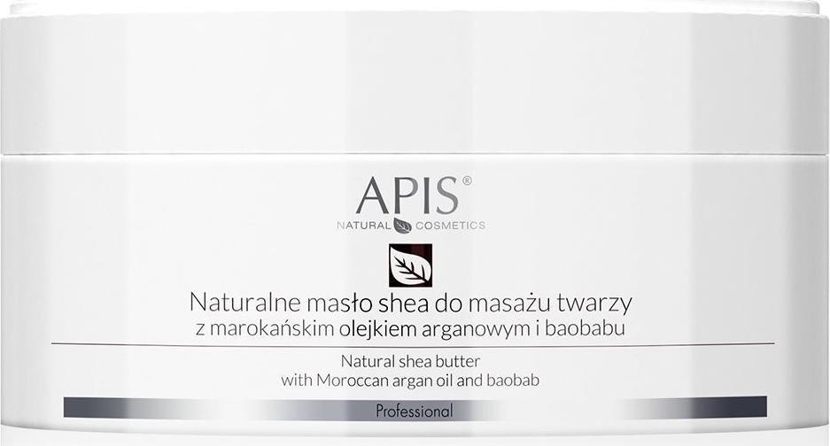 Apis Naturalne masło shea do masażu twarzy z marokańskim olejkiem arganowym i baobabu 100g