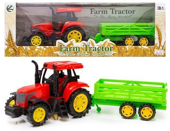 Traktor z przyczepą