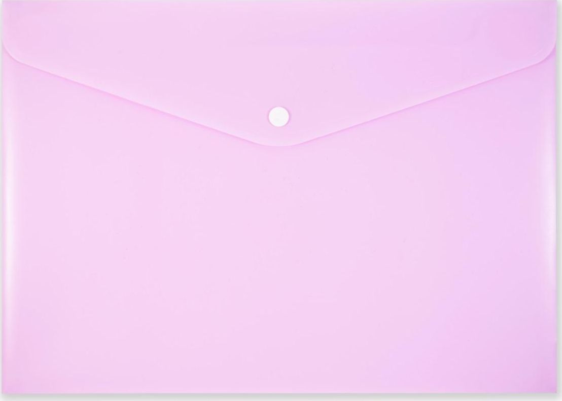 Penmate Koperta na zatrzask A4 PP-113 pastelowa różowa