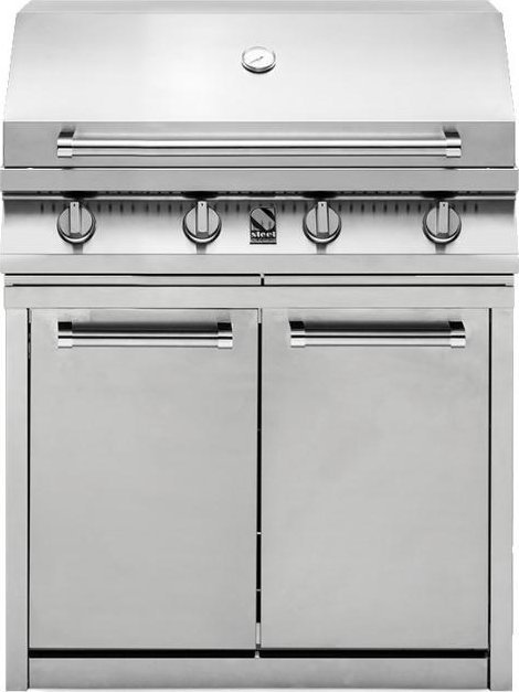 Kuchenka Steel Dujinis barbecue grilis Steel Genesi G9BS-4C SS