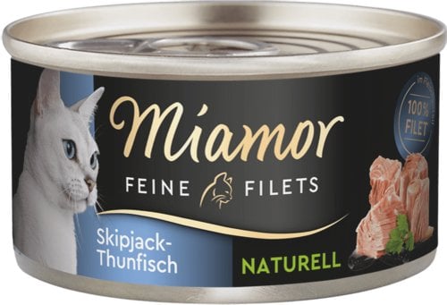MIAMOR KOT pusz.80g FILETS TUŃCZYK NATURELL w sosie własnym /24