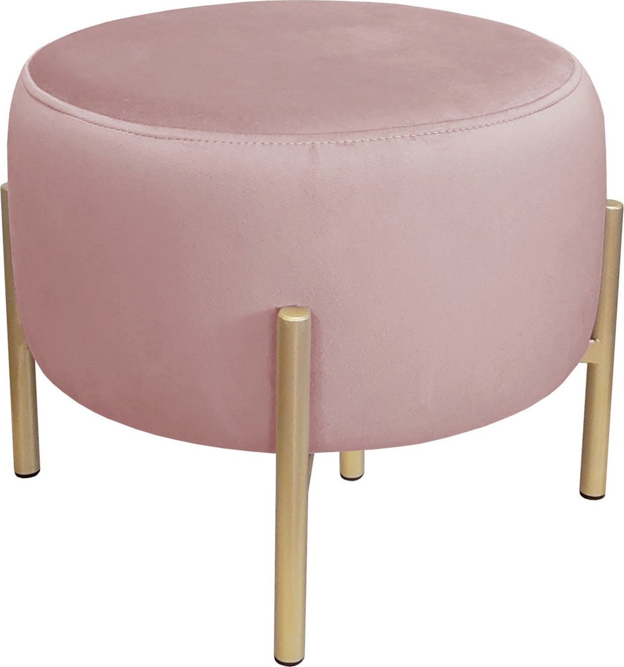 Atos Pufa OLA LOFT ławka podnóżek metal złota MG58